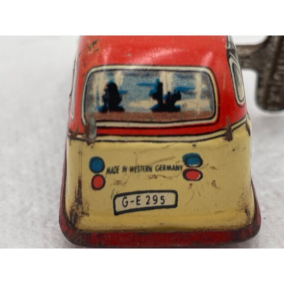 Vintage Technofix Wind-Up Touring Bus Tin Toy West Germany - Picture 2 of 6